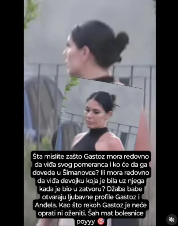 Gastozova devojka / Izvor: Instagram printscreen/menejeblam
