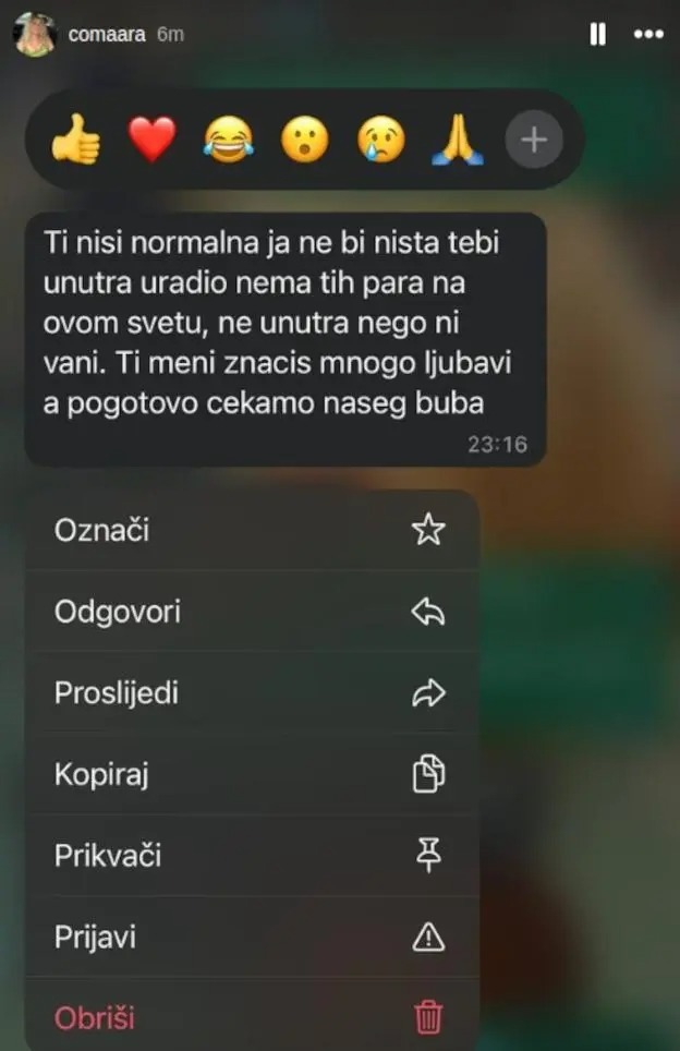 stori / Izvor: Instagram printscreen/comaara
